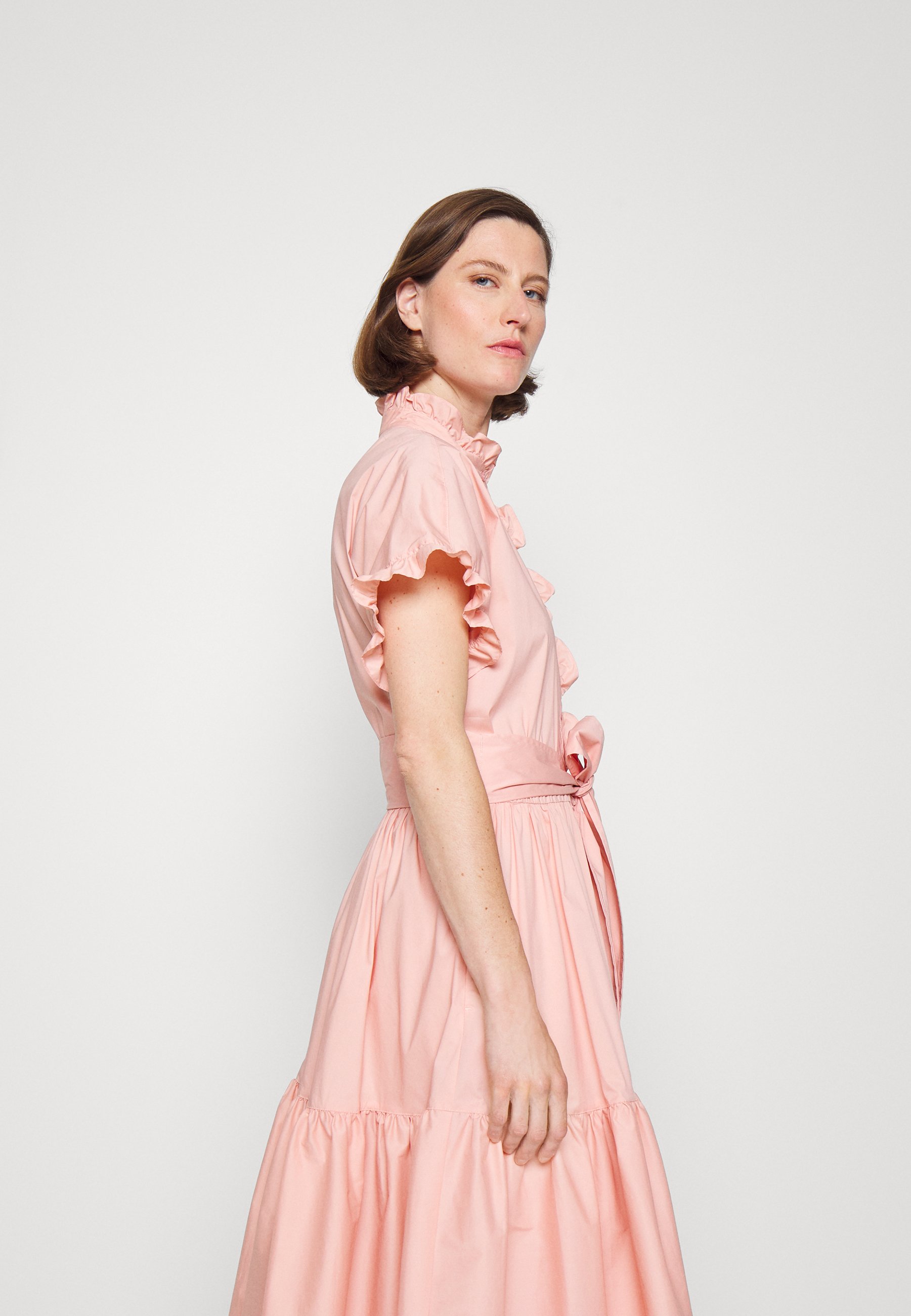 ralph lauren ruffle trim dress