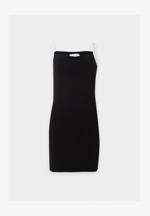 Anemos, CONTRAST STRAP MINI TANK DRESS - Accessoire de plage - black/white