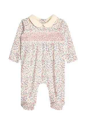 JoJo Maman Bébé PRETTY SMOCKED- REGULAR FIT - Overal na spanie - cream
