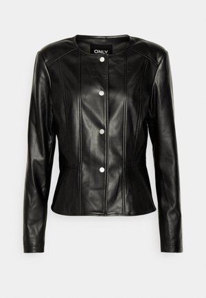 ONLY Tall ONLSARA JACKET - Bunda z nepravej kože - black