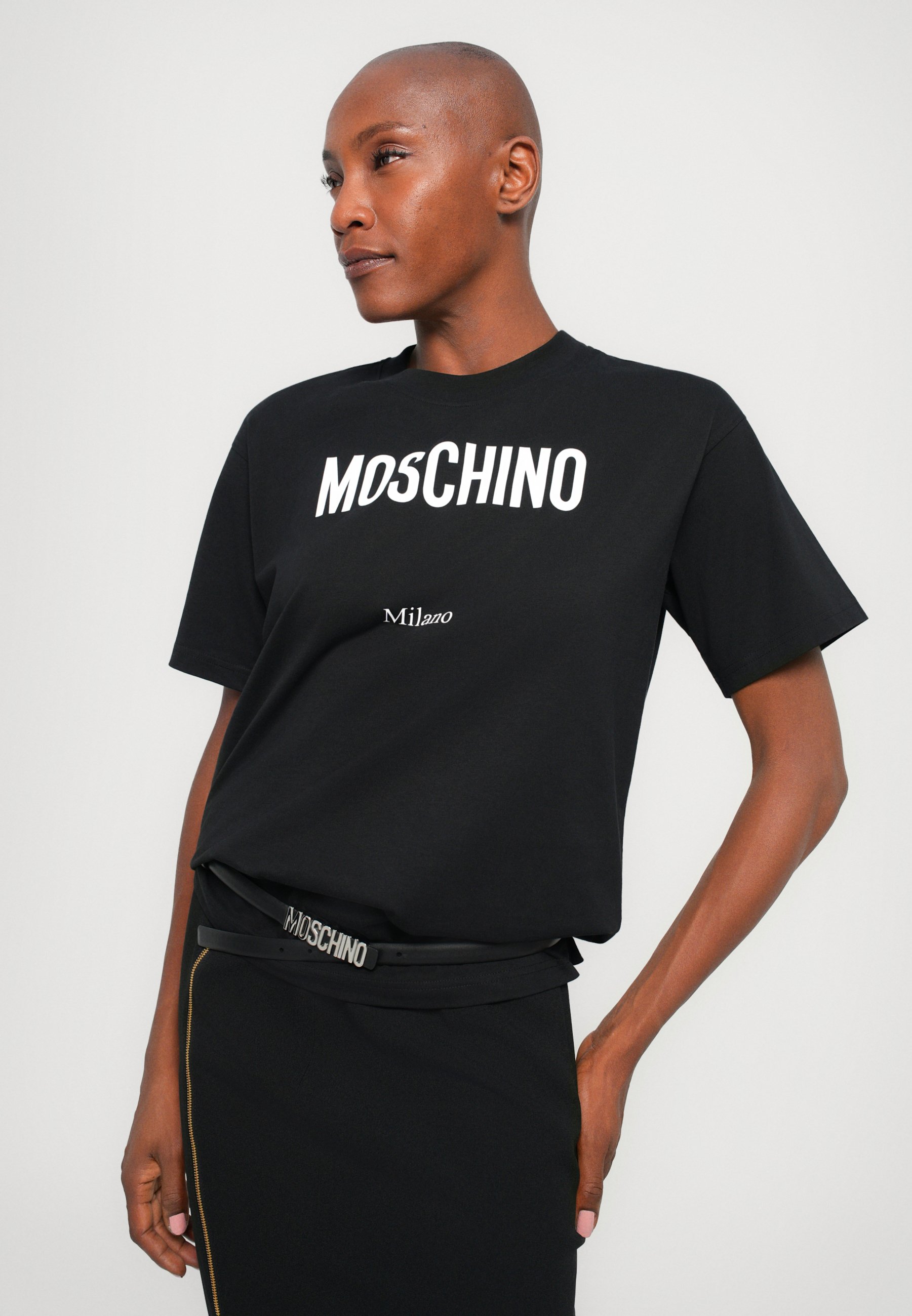 MOSCHINO Print T-shirt - black - Zalando.co.uk