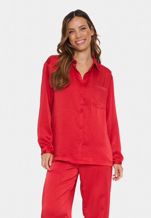 DINNE - Hemdbluse - crimson