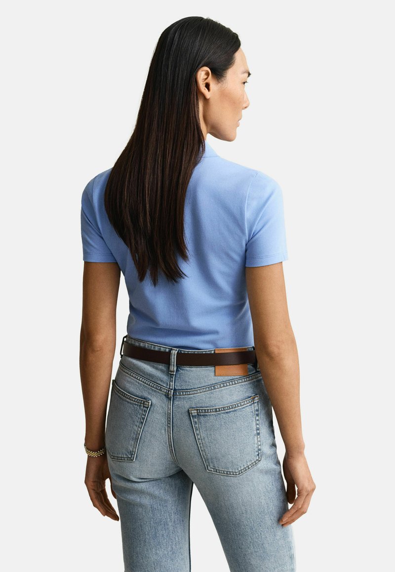 GANT SLIM FIT SHIELD - Polotričko - hydrangea blue