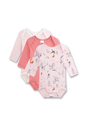 Sanetta, BABY-BODY (DREIERPACK) LANGARM ROSA - Body - rosa