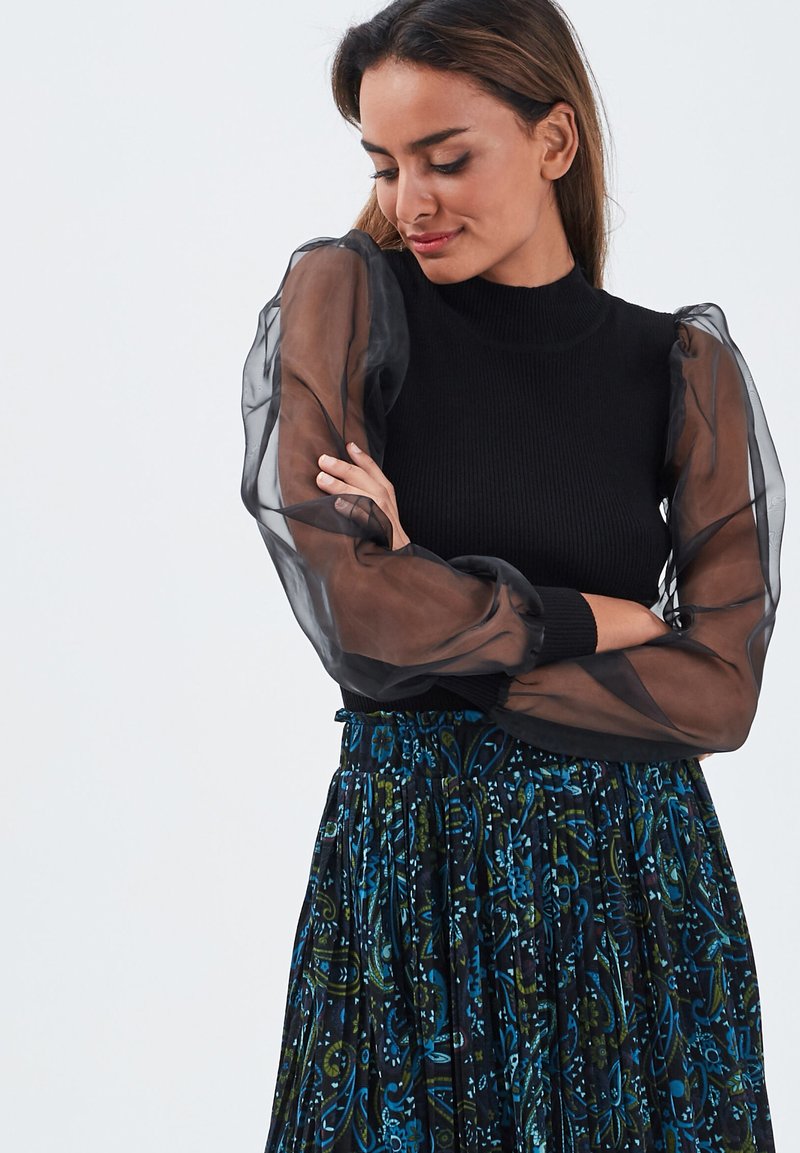 Damen Strickjacken | Cache Cache Strickpullover noir/schwarz - CL29018 Damen Strickjacken | Cache Cache Strickpullover noir/schwarz - CL29018