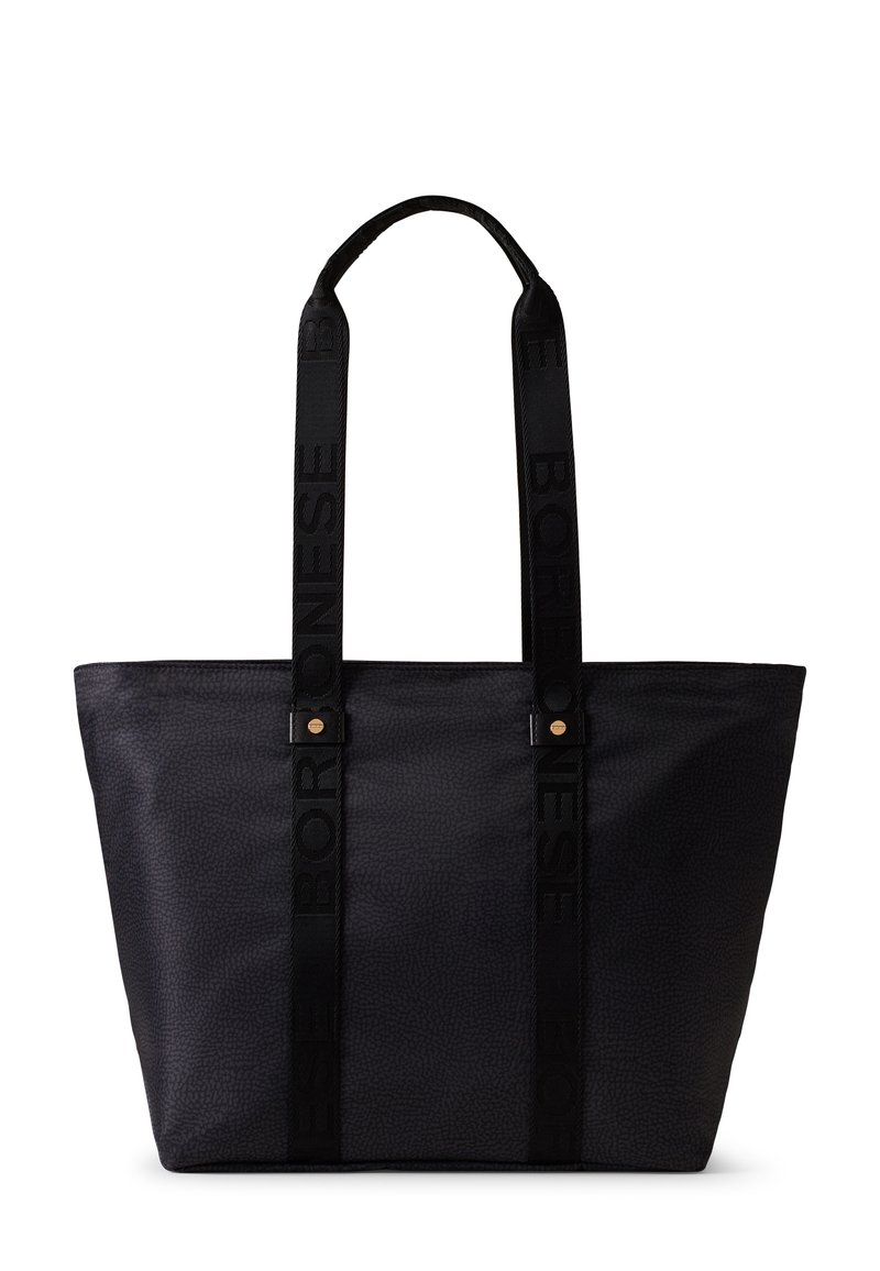 Borbonese A SPALLA Shopping bag dark black/nero-screziato