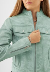 Bolongaro Trevor KELLY RACER - Kožená bunda - grayed jade