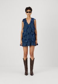 Sister Jane LYRICAL BOW MINI DRESS - Cocktailklänning - blue