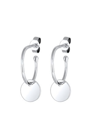 Elli BASIC PLATE TREND - Earrings - silver-coloured