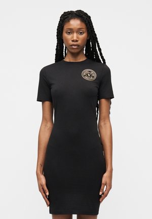 EMBLEM FOIL - Džersejové šaty - black/gold-coloured