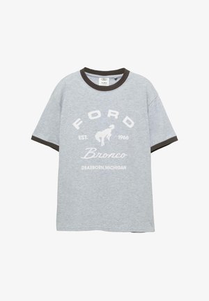 FORD BRONCO - Nyomott mintás póló - light grey