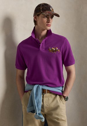 CLASSIC FIT TRIPLE-PONY MESH POLO SHIRT - Πόλο - purple dawn