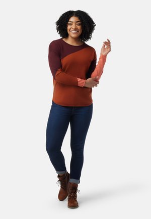 WOMEN'S SHADOW PINE COLORBLOCK CREW SWEATER - Jumper - picante heather