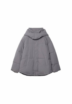 Stradivarius PUFFER - Winter jacket - silver coloured