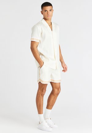 TAPED SLEEVE RESORT SHIRT - Camicia - cream