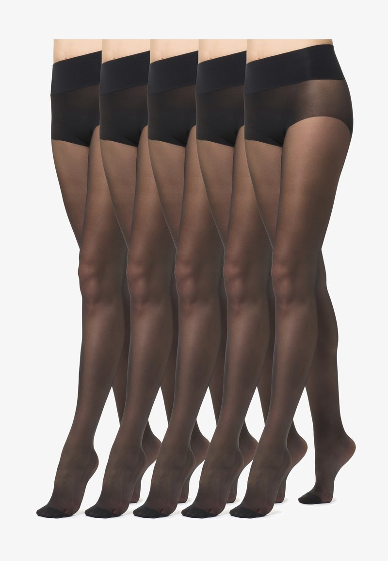Golden Lady PACK DA 5 PAIA - Collant - a nero