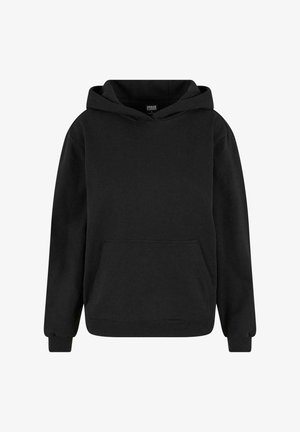 Urban Classics LOOSE LIGHT BRUSHED - Felpa con cappuccio - black