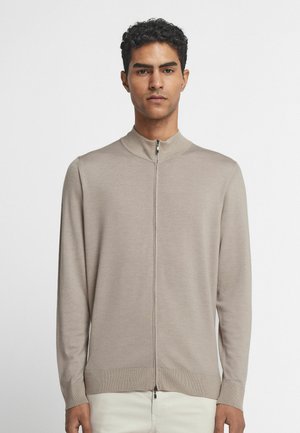 Falconeri MIT REISSVERSCHLUSS ULTRALIGHT - Tröja med dragkedja - sand garment-dyed