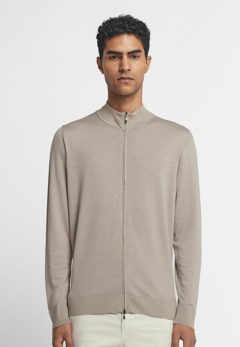 Falconeri ULTRAFINE - Sweatjacke - sand garment-dyed