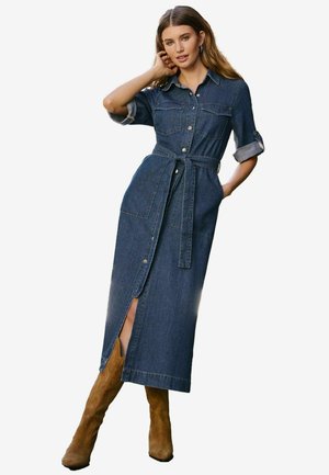 Friends Like These PETITE FIT - BELTED  - Denimkjoler - rinse blue