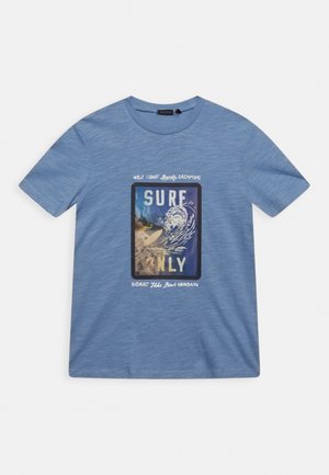 TEE MC - T-shirt con stampa - bleu moyen