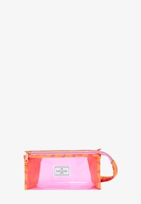 The Flat Lay Co. - THE FLAT LAY CO. JELLY MAKEUP BOX BAG - Face Accessory - pink dribbles on orange Miniatyrbilde 1