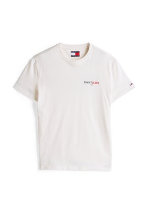 Tommy Jeans DNA GRAPHIC TEE - Print T-shirt - ancient white