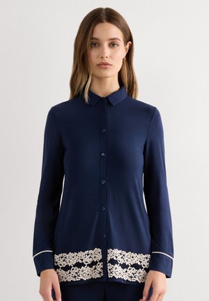 Intimissimi, PRETTY FLOWER - Nachtwäsche Shirt - blau deep blue vanilla