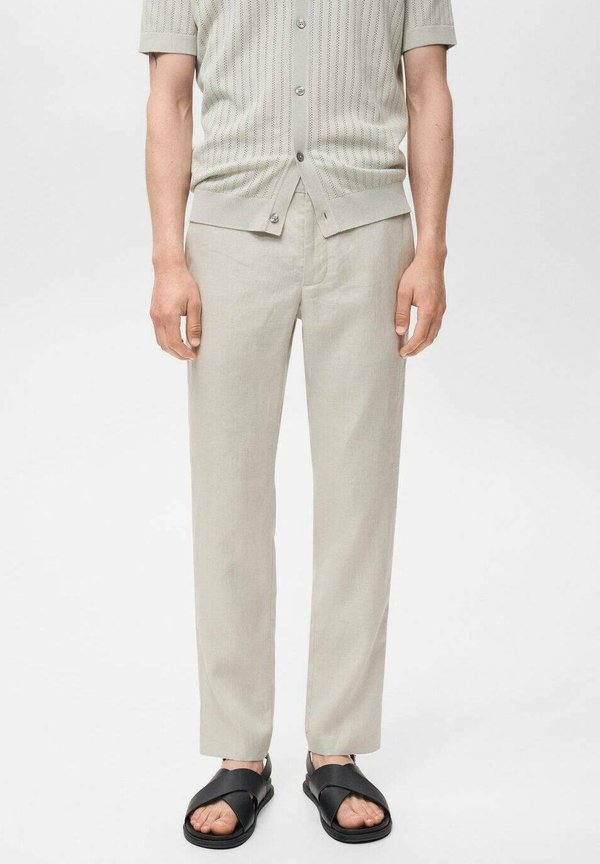 SLIM-FIT - Trousers - sand