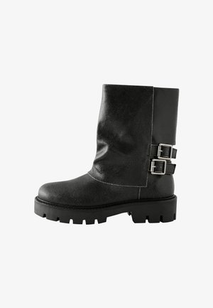 REGULAR FIT - Kovboju/motociklistu tipa zābaki - black leather