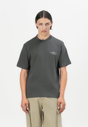 Jack & Jones PREMIUM JPRBLACHAD BRANDING CREW NECK TEE - Print T-shirt - volcanic ash