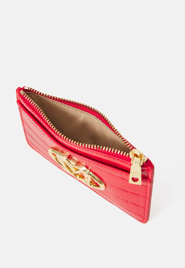 SHINY CROCO - Wallet - rosso3