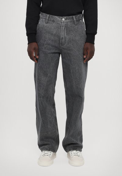 Evisu WORK PANT WITH DISTRESSED BACK DAICOCK SHAPE - Jean boyfriend - grey