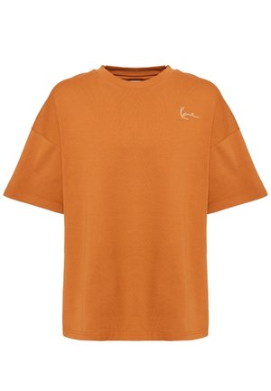 CHEST SIGNATURE TEE UNISEX - T-Shirt basic - cognac