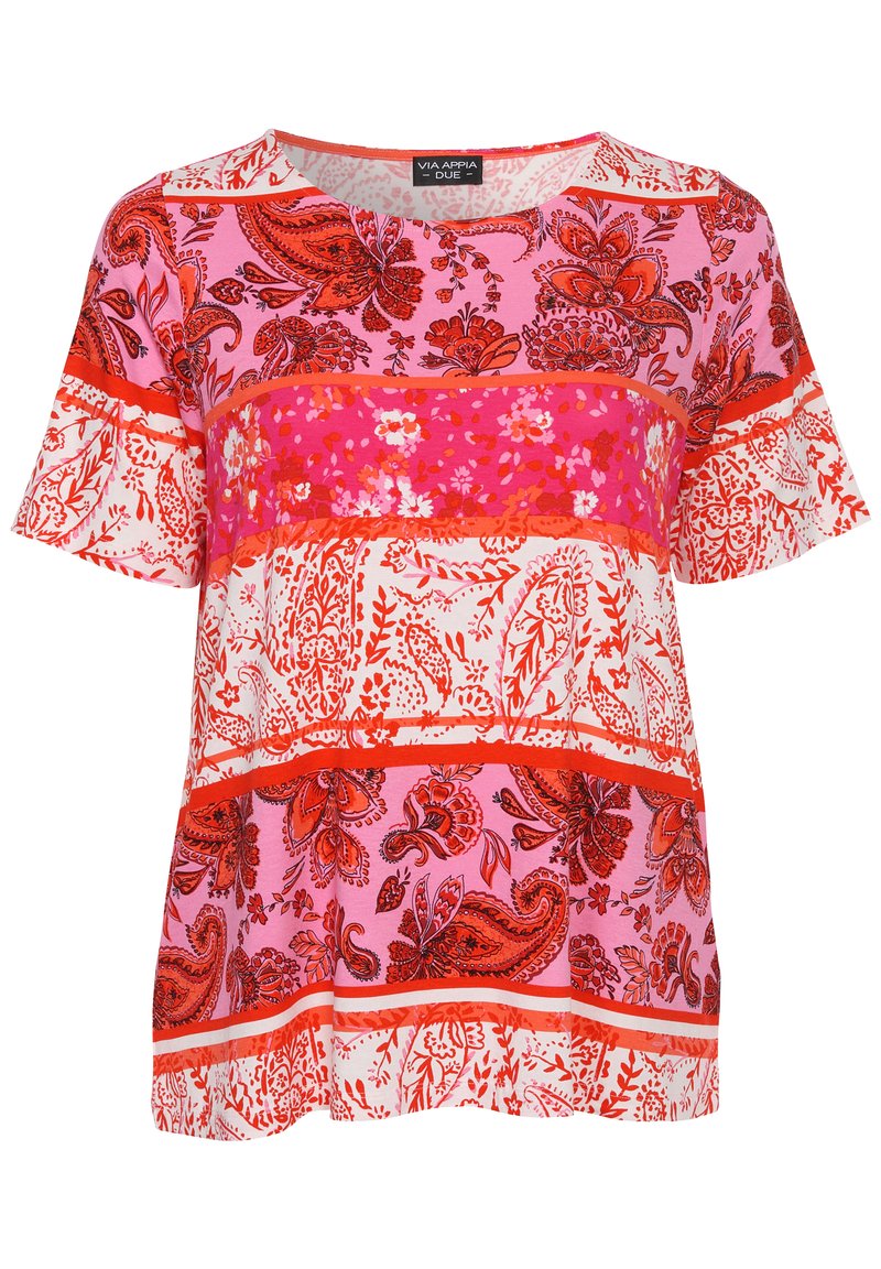 Damen T-Shirts | Via Appia Due ROMANTISCHES T-Shirt print rot - QT51639 Damen T-Shirts | Via Appia Due ROMANTISCHES T-Shirt print rot - QT51639