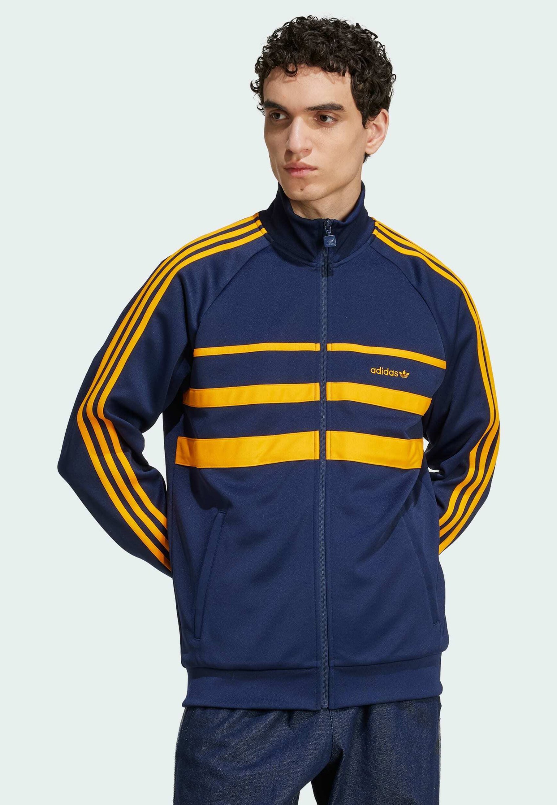 adidas Originals Veste de survêtement night indigo crew orange
