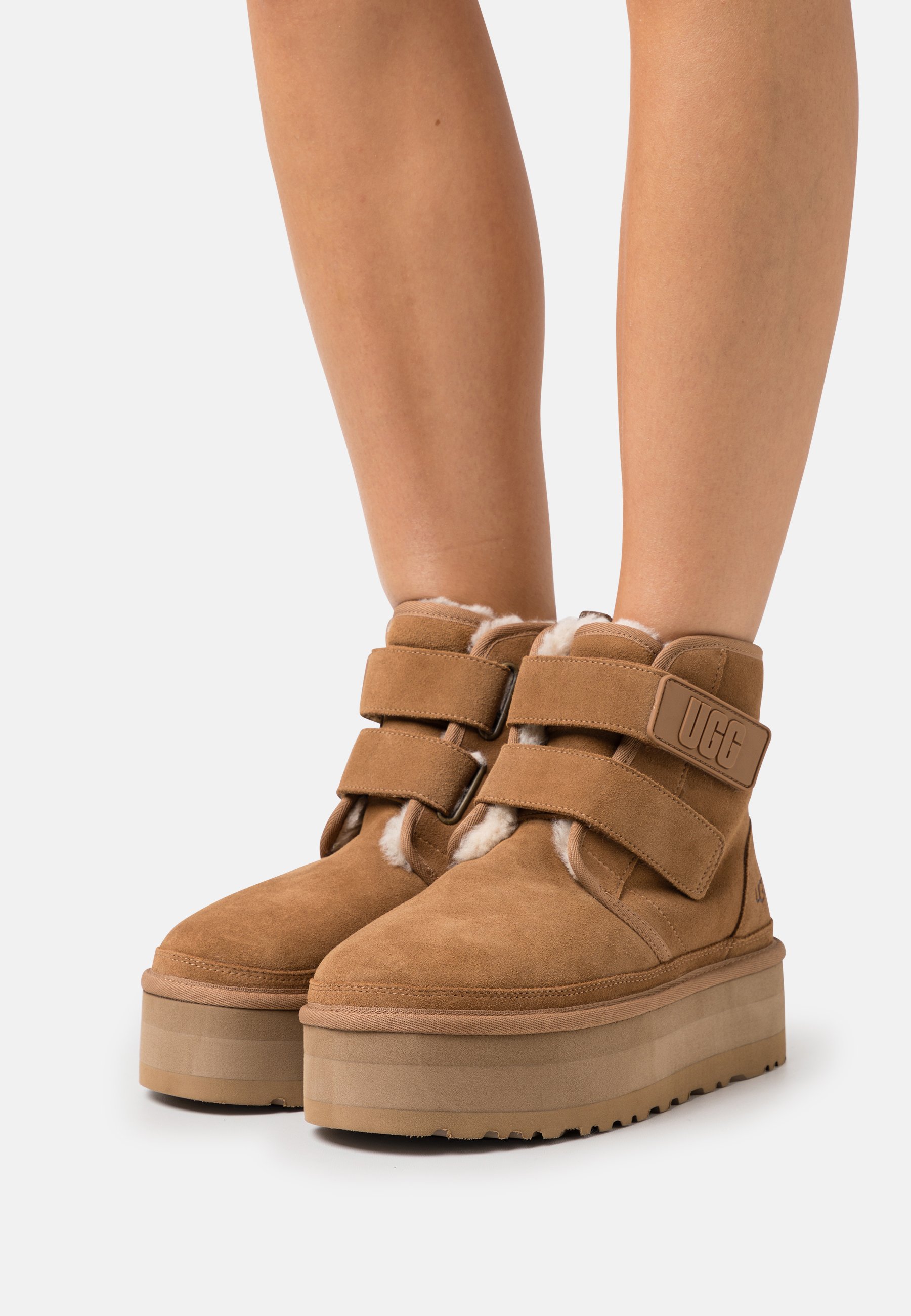 UGG NEUMEL PLATFORM - Winter boots - chestnut/cognac - Zalando.co.uk