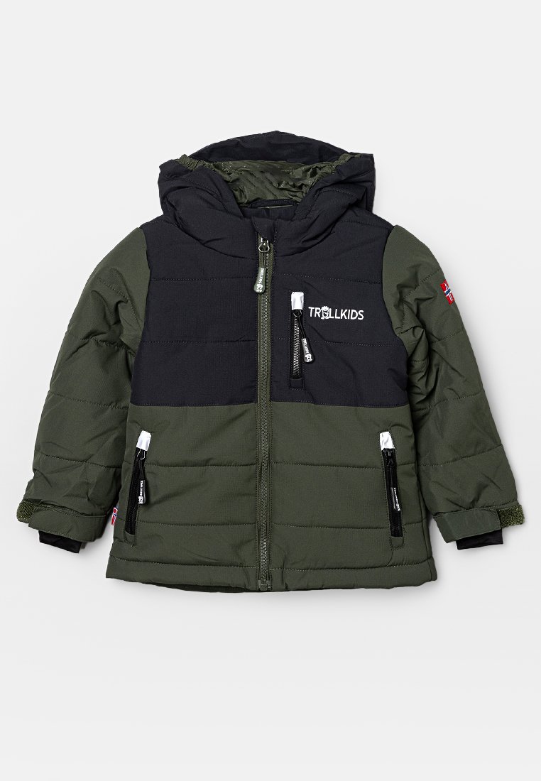 Trollkids Snowboardjas olijfgroen