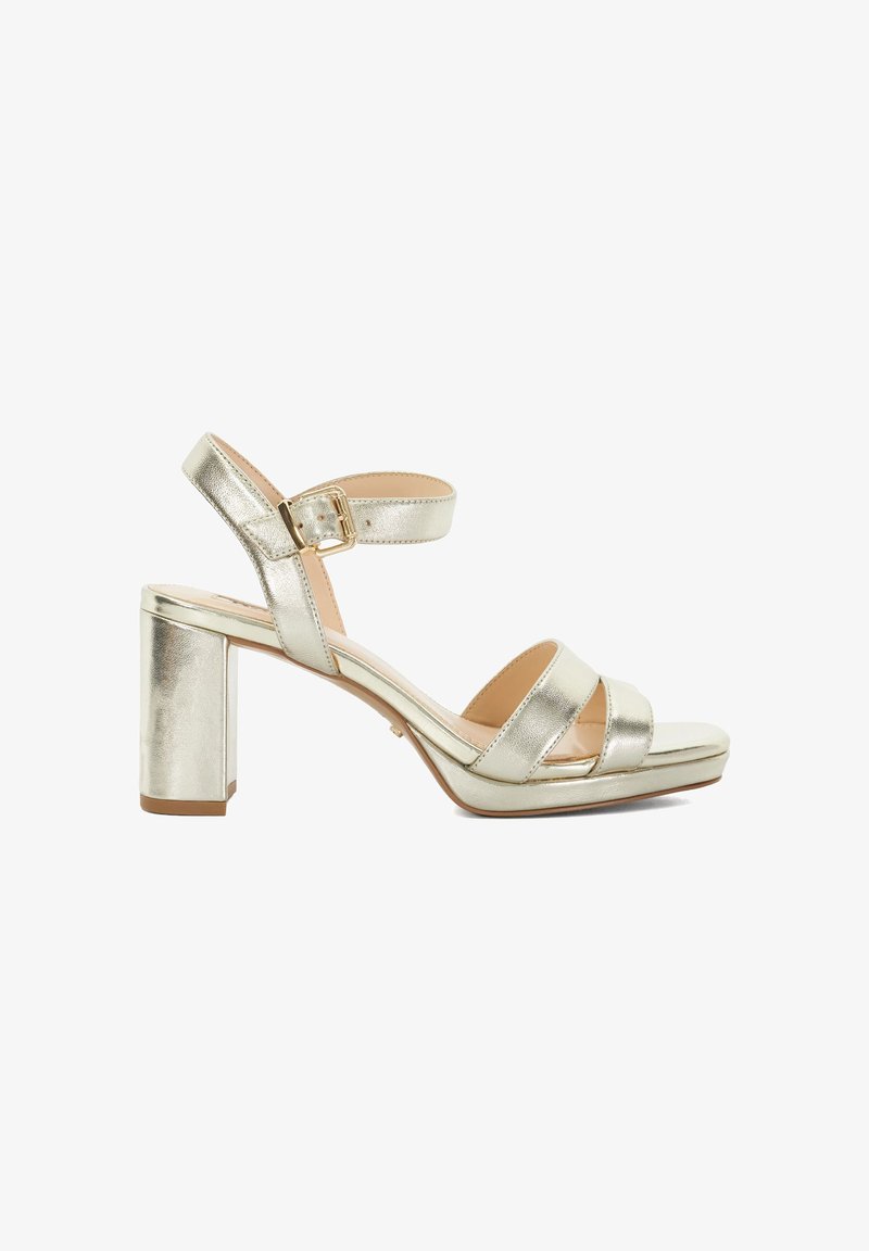Dune London Sandalen met plateauzool - gold