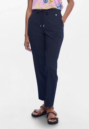 SLACKS - Pantalones - navy blue