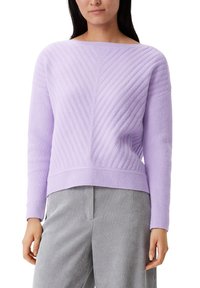 comma MIT ÜBERSCHNITTENEN SCHULTERN - Strickpullover - lavendel