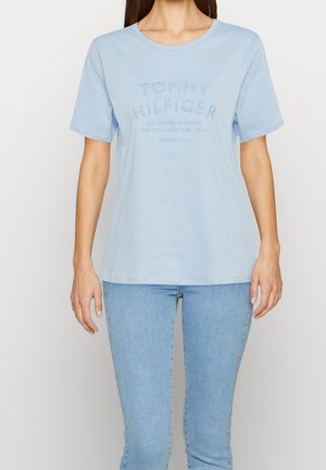 Triko s potiskem - light blue