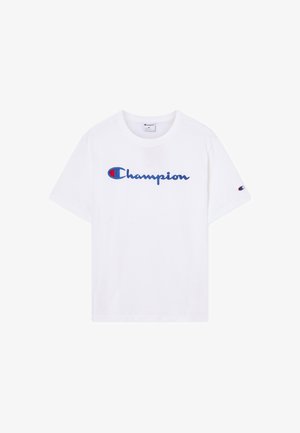 Champion, CHAMPION SHORT SLEEVE T-SHIRT CHAMPION MODERN HERITAGE - T-Shirt print - white