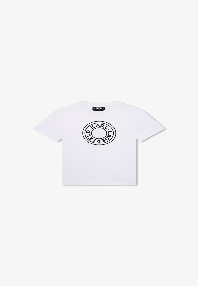 KARL LAGERFELD KIDS SHORT SLEEVES - T-shirt con stampa - blanc