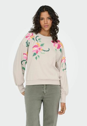 ONLBROOKE O NECK NOOS - Sweatshirt - pumice stone