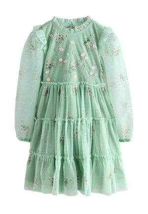 REGULAR FIT - TIERED LONG SLEEVE  - Cocktailkleid/festliches Kleid - mint green