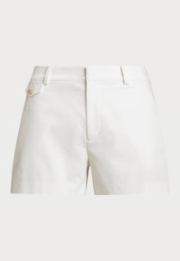 STRETCH COTTON CANVAS SHORT - Shorts - white