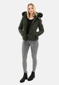 Navahoo Winterjacke - olivgrün