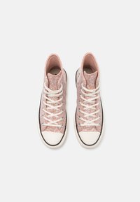 Converse CHUCK TAYLOR ALL STAR LIFT PLATFORM GLITTER - Visoke tenisice - dusty cinder/egret/black