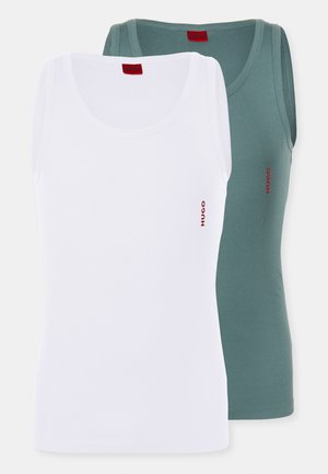 TANK 2 PACK - Potkošulja - khaki/white
